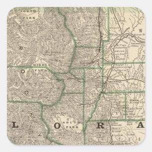 Colorado 12 vierkante sticker