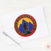 Colorado 14er Club Ronde Sticker (Envelop)