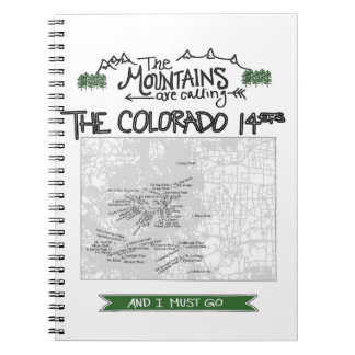 Colorado 14ers Fourteeners Ontwerp Notitieboek