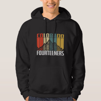Colorado 14ers Hiking Fourteeners Retro Gi Hoodie