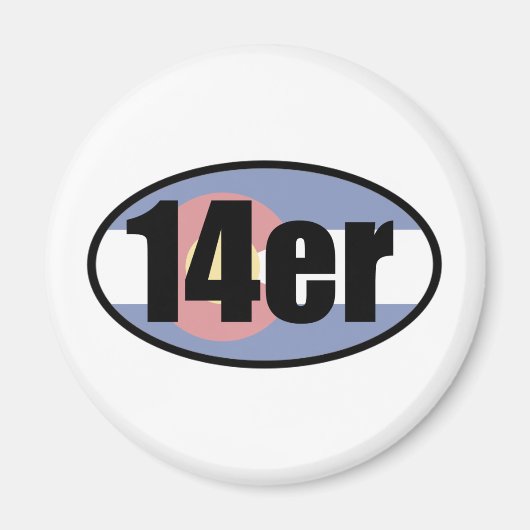 Colorado 14ers magneet (Voorkant)