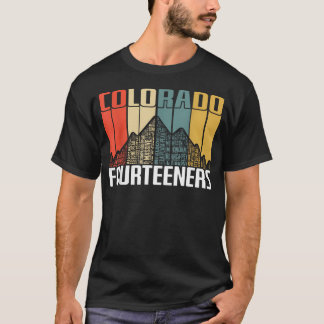 Colorado 14Ers Wandelen Fourners Retro T-shirt