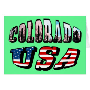 Colorado Afbeelding en USA Text