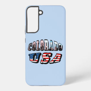 Colorado Afbeelding en USA Text Samsung Galaxy Hoesje