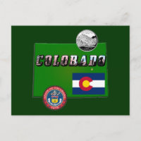 Colorado Afbeelding Tekst, Vlag, Zegel, Kwartier, 