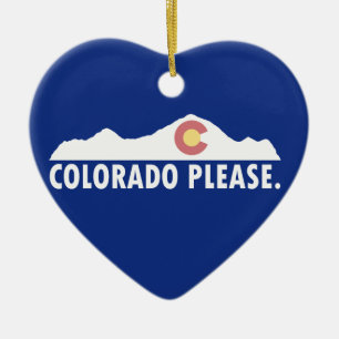 Colorado Alsjeblieft Keramisch Ornament
