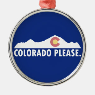 Colorado Alsjeblieft Metalen Ornament