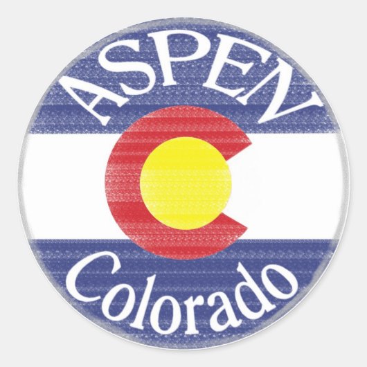Colorado Aspen autocollants de drapeau (Devant)