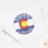 Colorado Aspen autocollants de drapeau (Enveloppe)