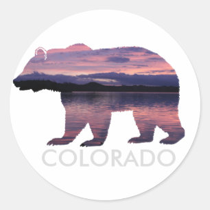 Colorado Beer Sunset Cirkelsticker Ronde Sticker