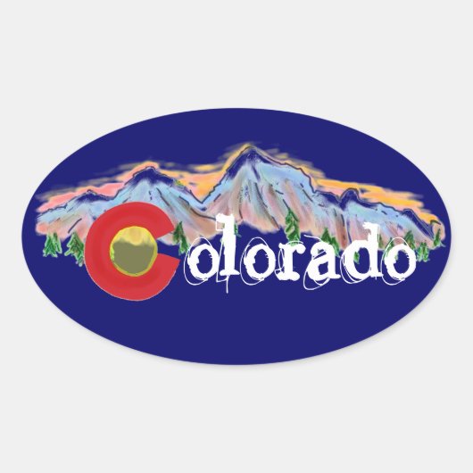 Colorado berg stickers (Voorkant)