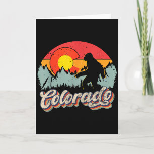 Colorado Berg Wandelen Bigfoot Kamperen Retro 80s  Kaart