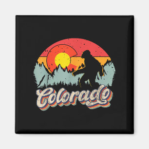 Colorado Berg Wandelen Bigfoot Kamperen Retro 80s Magneet
