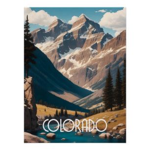 Colorado Bergen Reisposter Perfect Poster