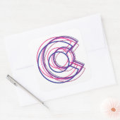 colorado biC Vierkante Sticker (Envelop)