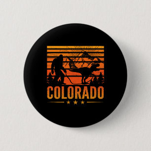 Colorado Bigfoot Berg Dinosaur Bigfoot Camping Ronde Button 5,7 Cm