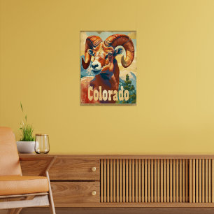 Colorado Bighorn schapen Poster