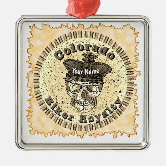 Colorado Biker Metalen Ornament (Voorkant)
