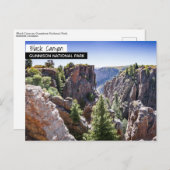 Colorado Black Canyon Briefkaart (Voorkant / Achterkant)