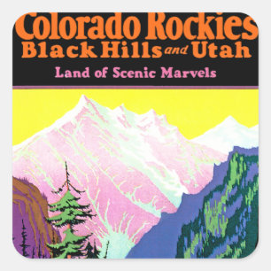 Colorado ~ Black Hills en Utah Vierkante Sticker