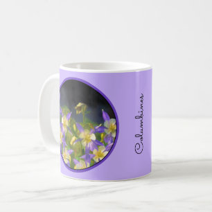 Colorado Blue Columbine Painting - Originele Kunst Koffiemok