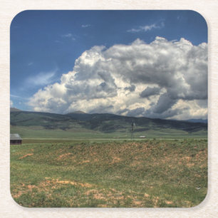 Colorado Boerderij Vierkante Kartonnen Onderzetter