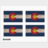 Colorado bois coloriage rectangle stickers (Feuille)