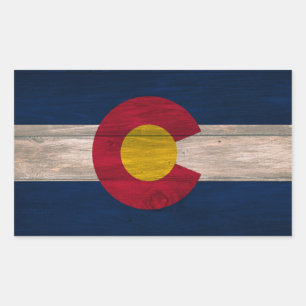 Colorado bois coloriage rectangle stickers
