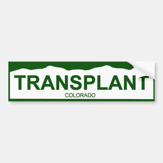 colorado bord new - TRANSPLANT Bumpersticker (Voorkant)