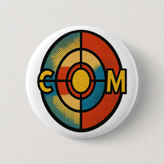 Colorado Bullseye Halftone Vlag Ronde Button 5,7 Cm