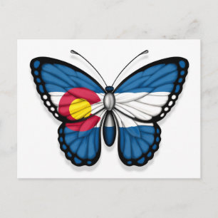 Colorado Butterfly vlag Briefkaart