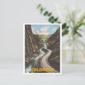 Colorado Canyon  Road & River Briefkaart (Staand voorkant)