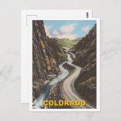 Colorado Canyon  Road & River Briefkaart (Voorkant / Achterkant)