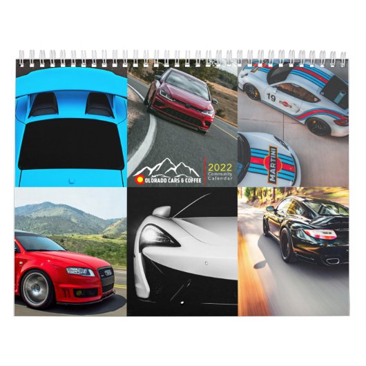 Colorado Cars en Coffee 2022 Calendar Kalender (Hoes)