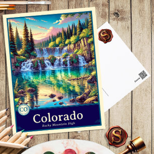 Colorado Carte postale ombragée style Anime