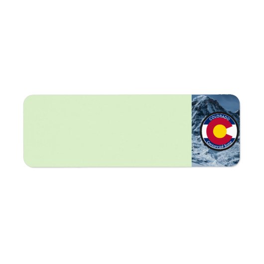 Colorado Circular Flag Etiket (Voorkant)