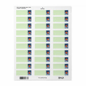 Colorado Circular Flag Etiket (Full Sheet)