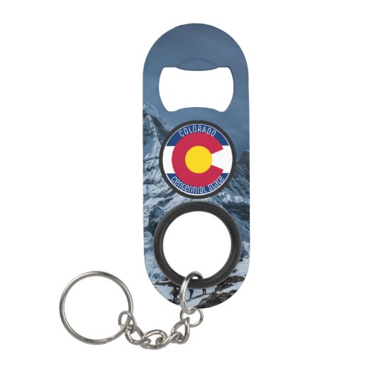 Colorado Circular Flag Mini Flessenopener (Voorkant)