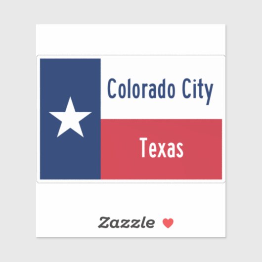 Colorado City Texas Sticker (Vel)