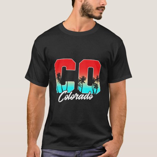 Colorado Co Palm Tree State T-shirt (Voorkant)