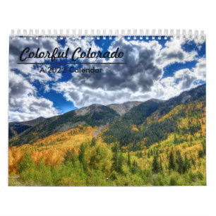 Colorado coloré 2022 calendrier des arbres d'auto