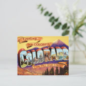Colorado Coloré Ancienne Carte de Vœux (Debout devant)