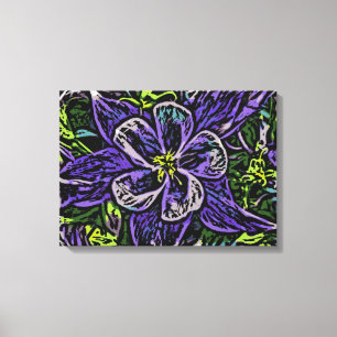 Colorado columbine canvas afdruk