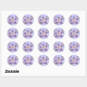 Colorado columbine fleurs stickers (Feuille)