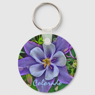 Colorado columbine sleutelhanger