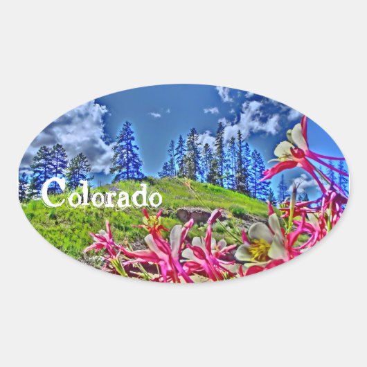 Colorado columbine sticker (Devant)