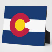 Colorado: De honderdjarige Amerikaanse staatsvlag Fotoplaat (Zijkant)