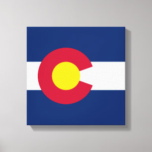 Colorado: De honderdjarige staatsvlag van de VS Canvas Afdruk