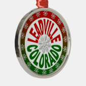 Colorado de Leadville ornement de flocon rouge ver (Droite)