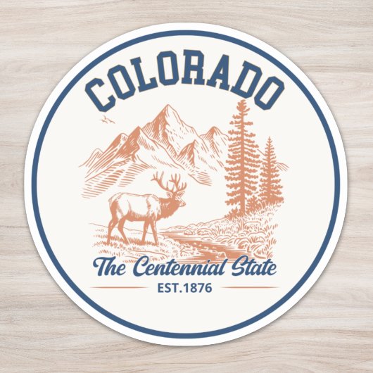 Colorado Deer Mountain | The Centennial State Sticker